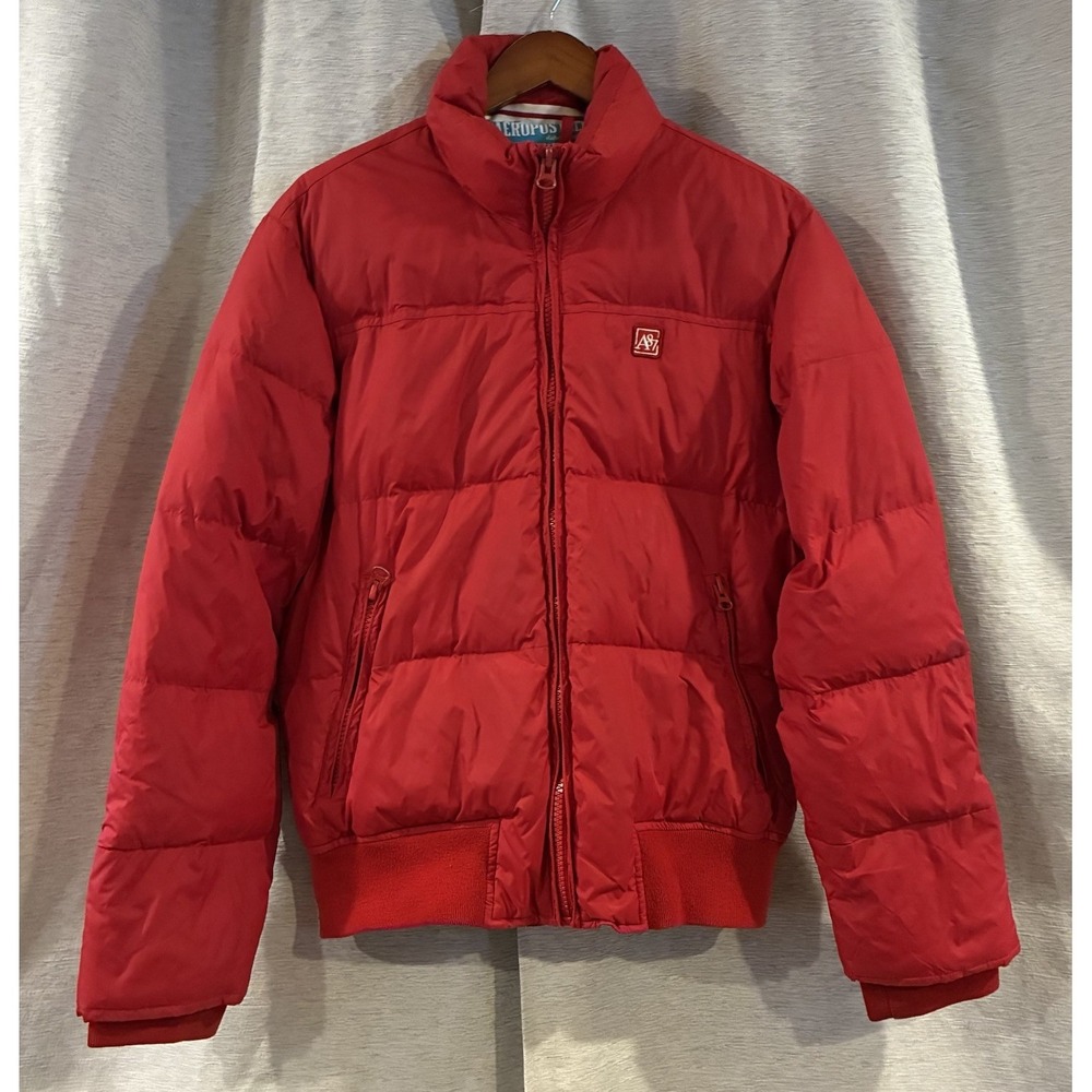 Aeropostale Red Down Filled Puffer Jacket Y2K Gorpcore Medium